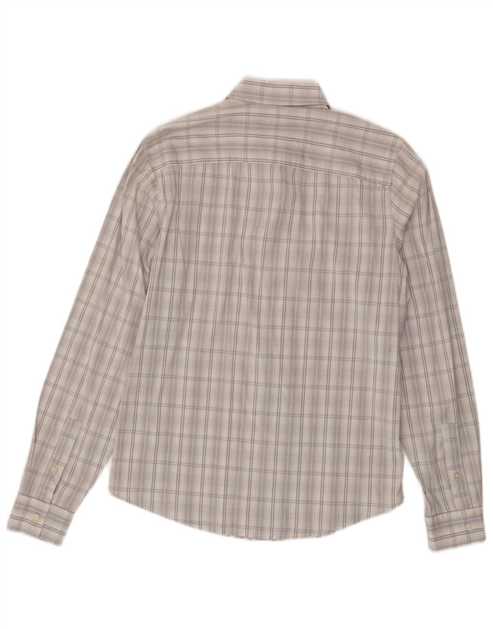 Ανδρικό πουκάμισο Calvin Klein Jeans Medium Grey Check Cotton