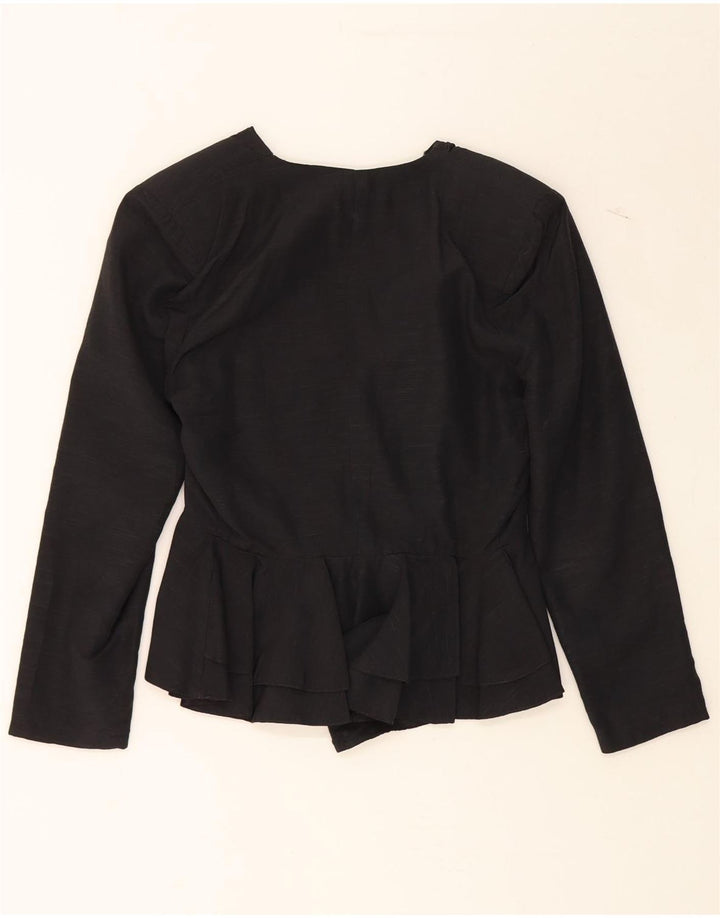 VINTAGE Womens Cardigan Top IT 46 Large Black Viscose Vintage Vintage and Second-Hand Vintage from Messina Hembry 