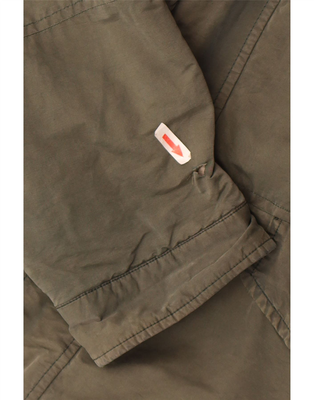 Hackett Mens Hooded Utility Jacket UK 42 XL Khaki Cotton
