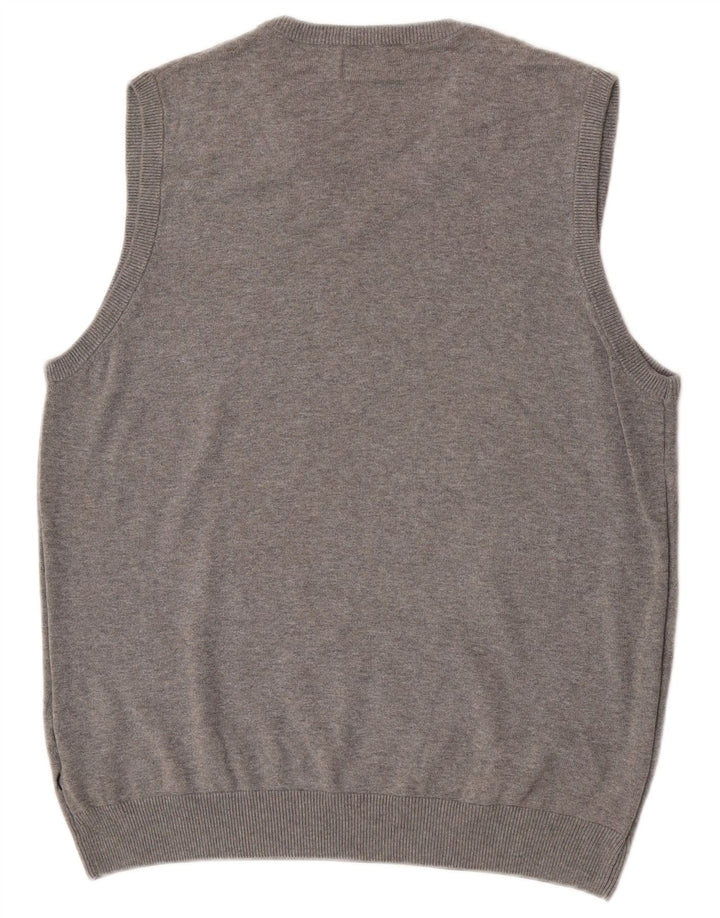 MARKS & SPENCER Ανδρικό μπλε φανελάκι Harbor Tank Top UK 38/40 Medium Grey