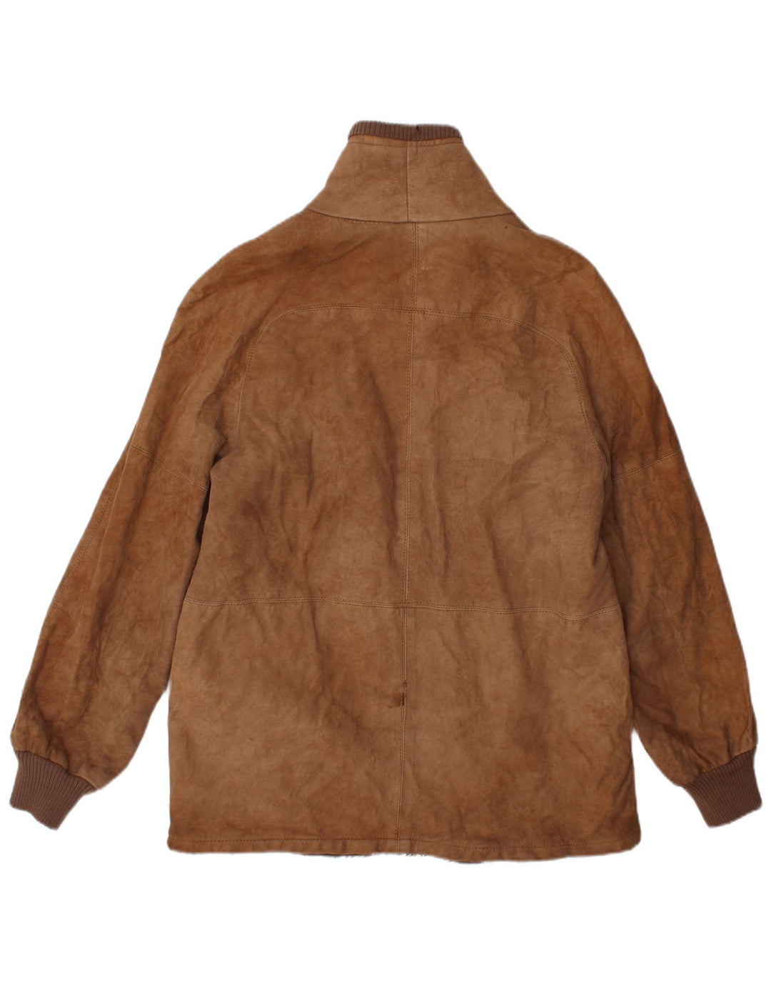 Vintage Ανδρικό Shearling Jacket UK 38 Medium Brown Δερμάτινο