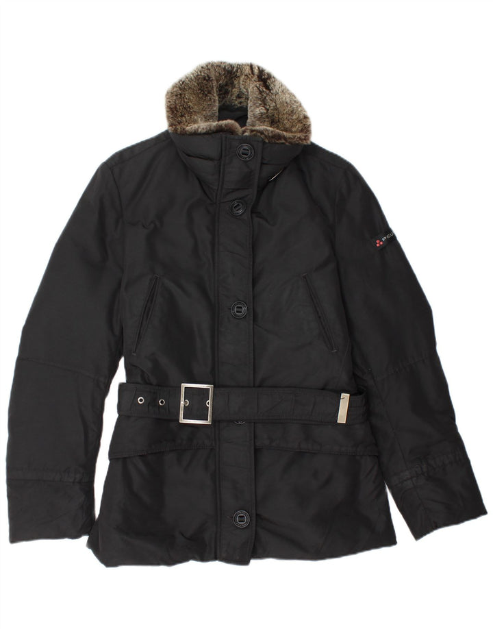 PEUTEREY Γυναικείο τζάκετ αντιανεμικό IT 42 μεσαίο μαύρο πολυαμίδιο χειμώνα