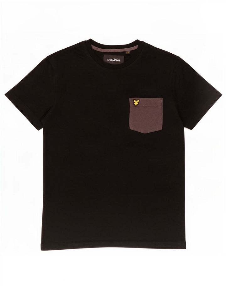 Ανδρικό T-Shirt Lyle & Scott Top Small Black Polyester