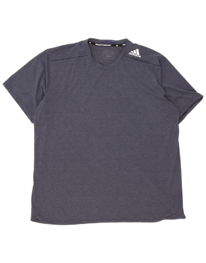 Ανδρικό T-Shirt Adidas Top 2XL Navy Blue Polyester