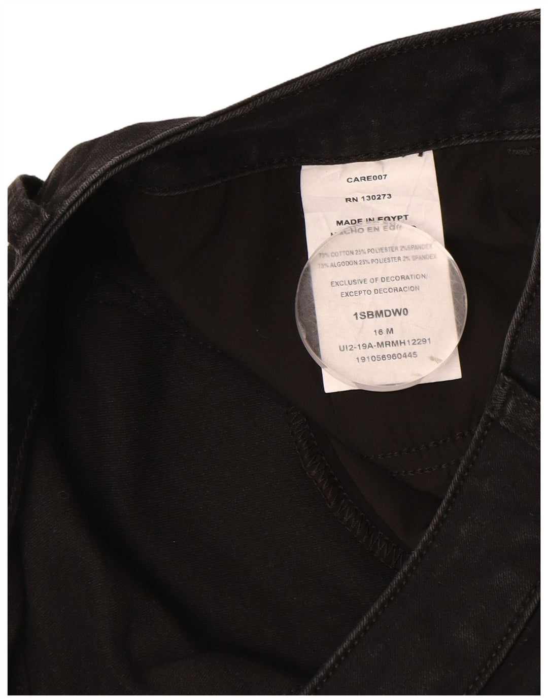 Lee Γυναικείο ψηλόμεσο τζιν μποτάκι US 16 2XL W36 L32 μαύρο βαμβακερό