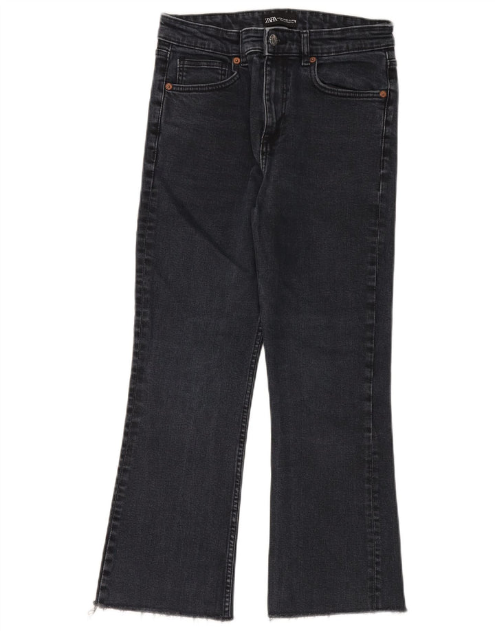 Zara Γυναικείο Cropped Jeans EU 40 Medium W30 L25 Navy Blue Cotton