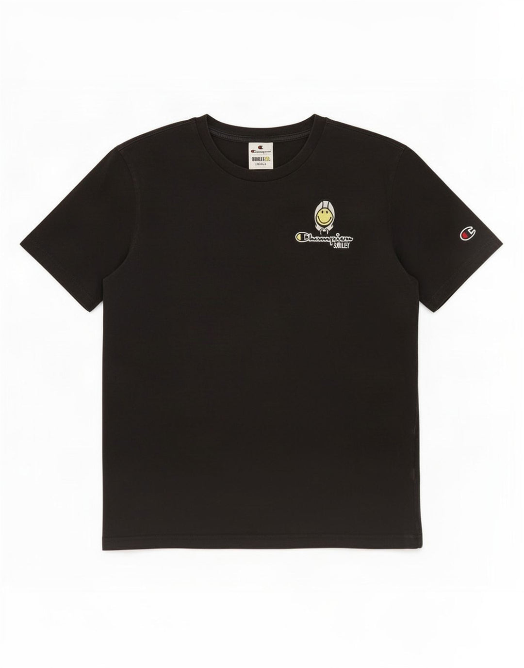 Champion Ανδρικό T-Smiley T-Shirt Top Small Black