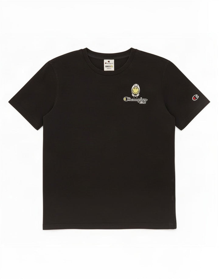 Champion Ανδρικό T-Smiley T-Shirt Top Small Black