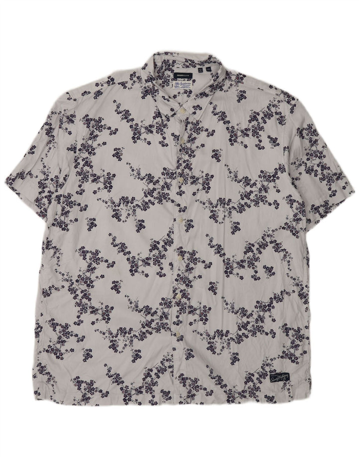 Ανδρικό κοντομάνικο πουκάμισο Superdry 2XL Γκρι Floral Modal