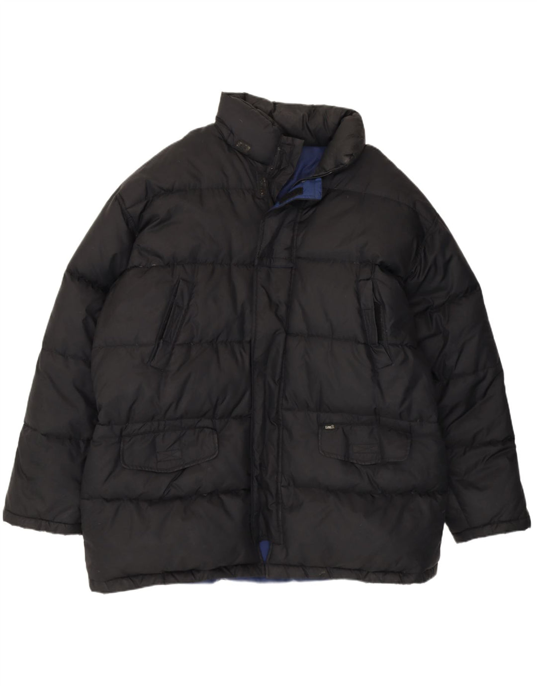 Lee Ανδρικό μπουφάν UK 40 Large Black Polyester