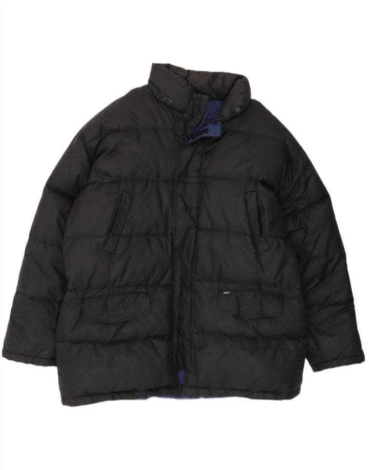 Lee Ανδρικό μπουφάν UK 40 Large Black Polyester
