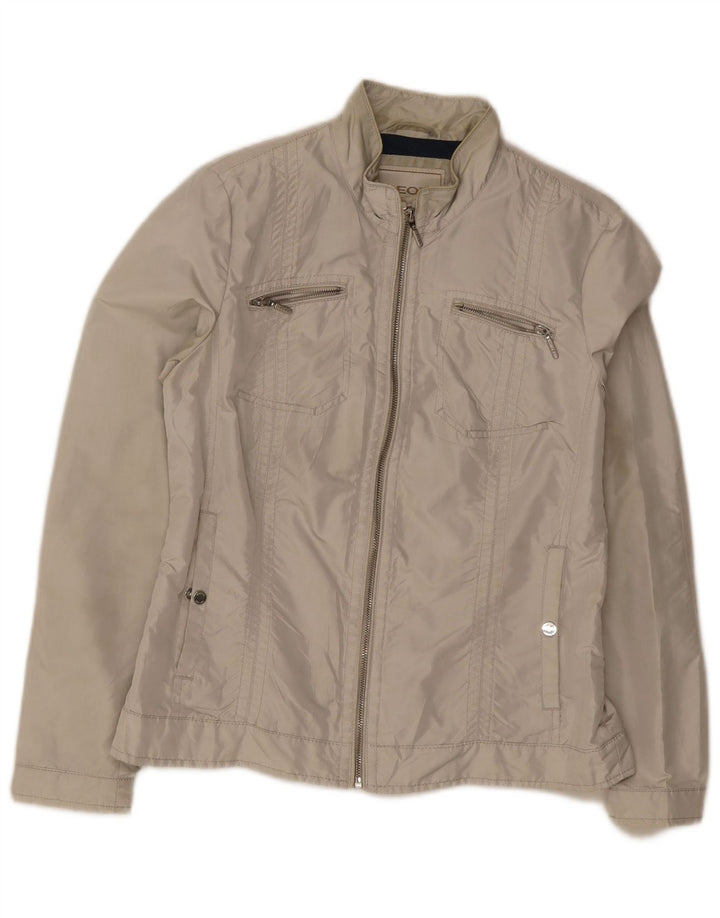 Γυναικείο μπουφάν Geox Bomber UK 10 Small Grey Polyester