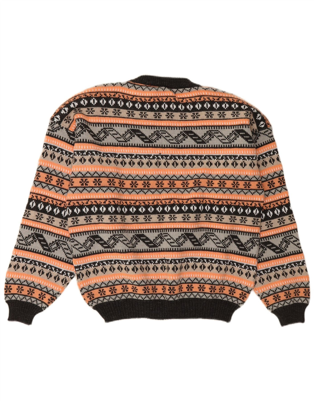 Γυναικείο πουλόβερ με λαιμόκοψη VINTAGE UK 16 Large πολύχρωμο