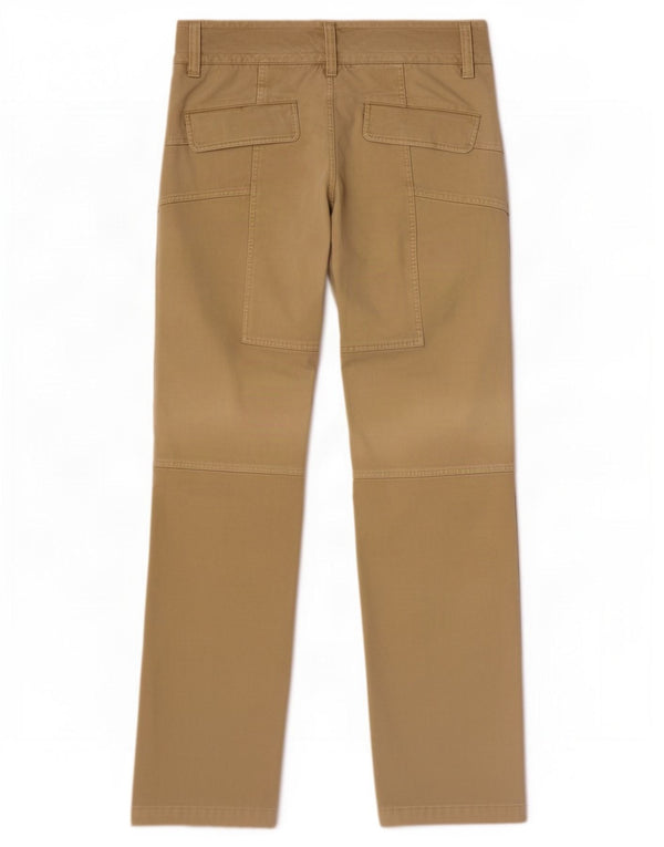 Vintage Ανδρικό ίσιο casual παντελόνι IT 48 Medium W32 L34 Χακί βαμβακερό