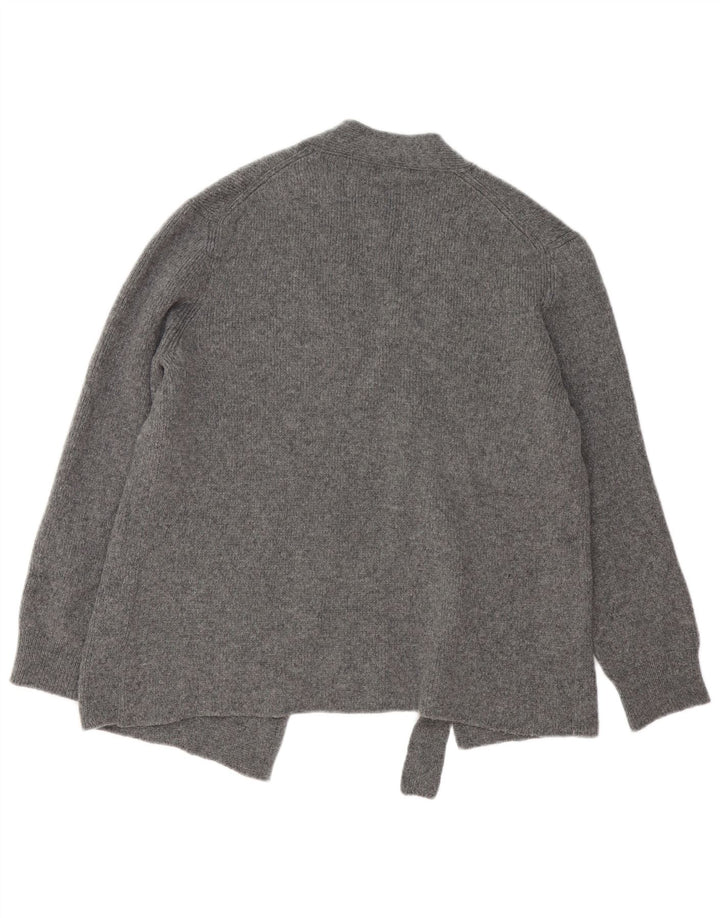 ZARA Γυναικεία ζακέτα υπερμεγέθη UK 10 Small Grey Cashmere