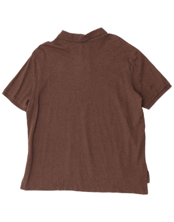 Polo Ralph Lauren Mens Polo Shirt XL Brown Cotton