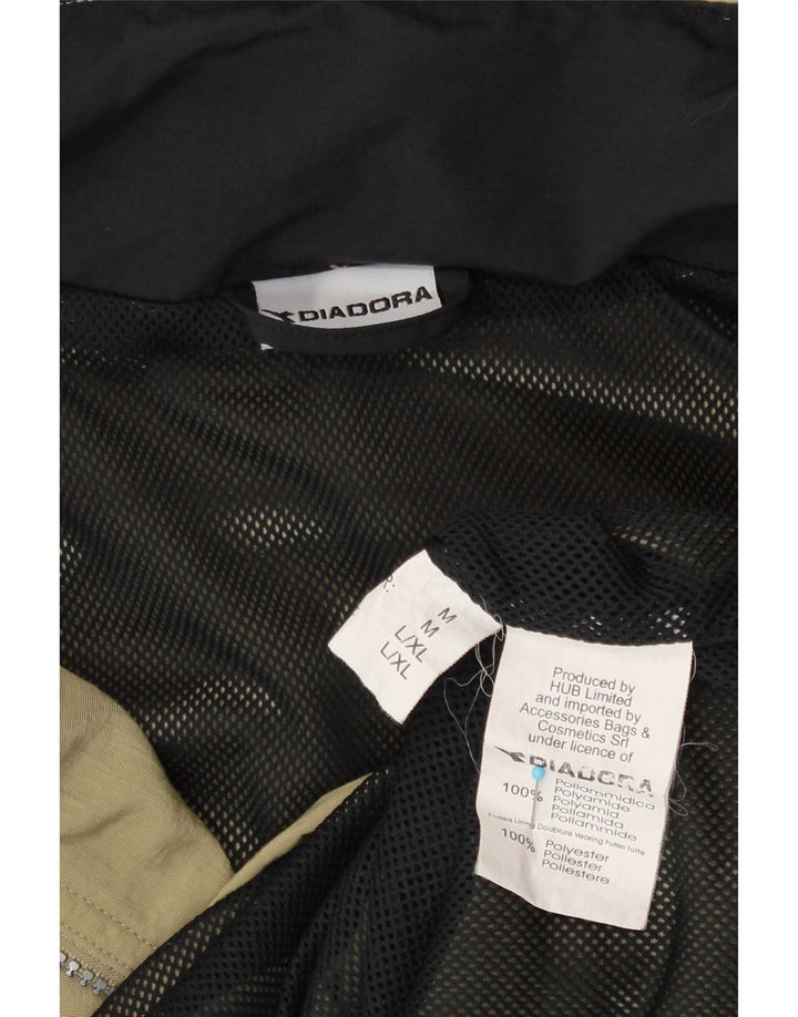 Diadora Ανδρικό μπουφάν βροχής με κουκούλα UK 38 Medium Khaki Polyamide