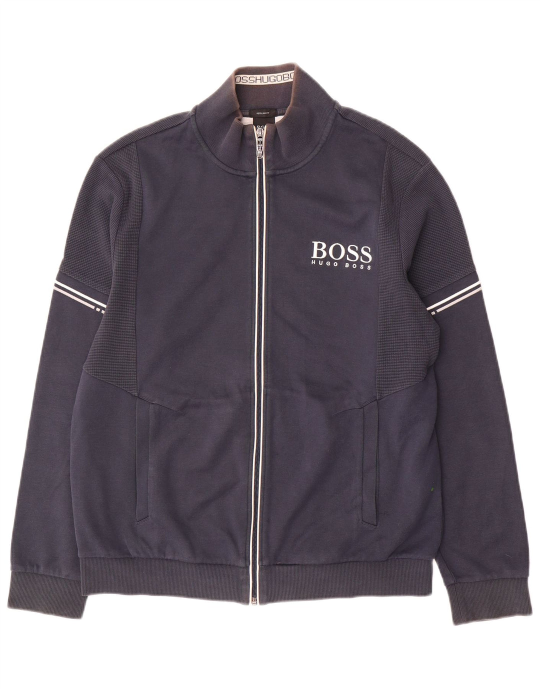 Ανδρική φόρμα Hugo Boss Top Jacket Μεγάλο Navy Blue από βαμβάκι