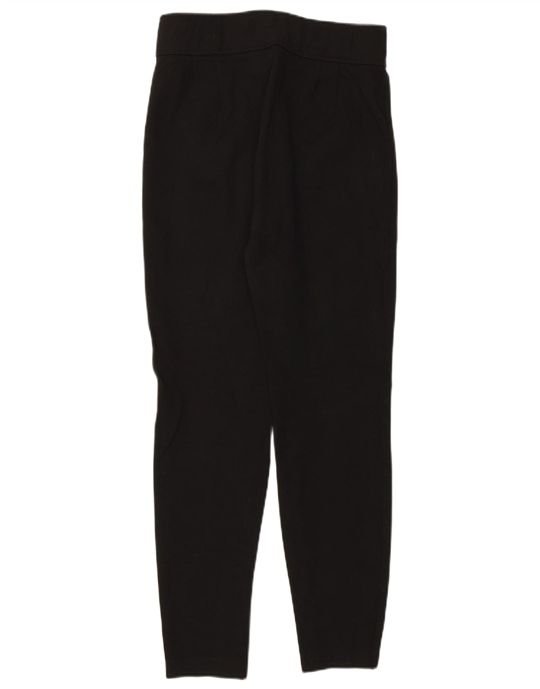 Zara γυναικείο κοφτερό ψηλόμεσο παντελόνι μεσαίο W28 L27 μαύρη βισκόζη