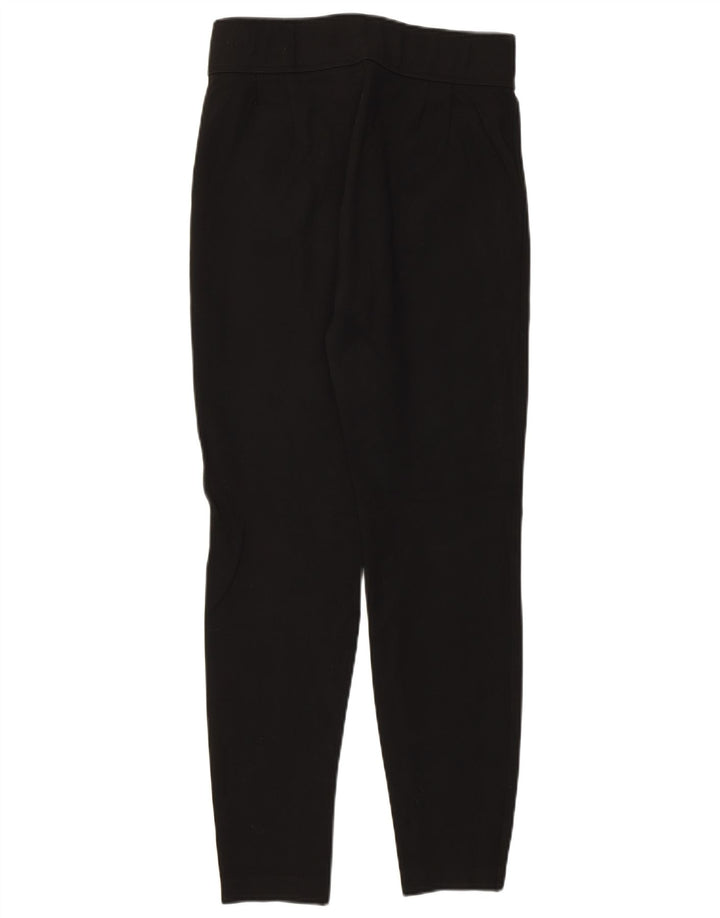 Zara γυναικείο κοφτερό ψηλόμεσο παντελόνι μεσαίο W28 L27 μαύρη βισκόζη