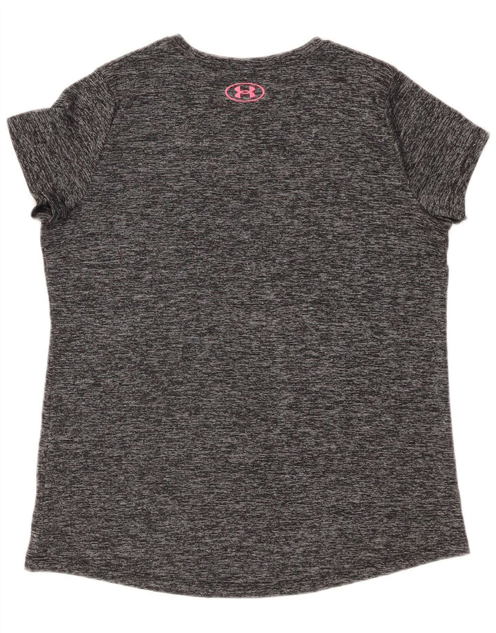 Γραφικό μπλουζάκι UNDER Armour Girl Heat Gear Top 13-14 Years XL Grey