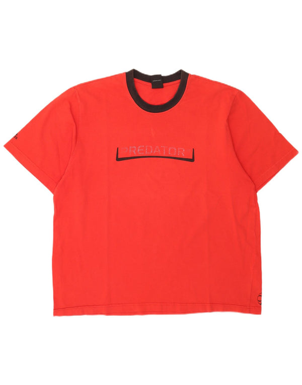 Ανδρικό γραφικό T-Shirt Adidas Top 2XL Κόκκινο βαμβακερό