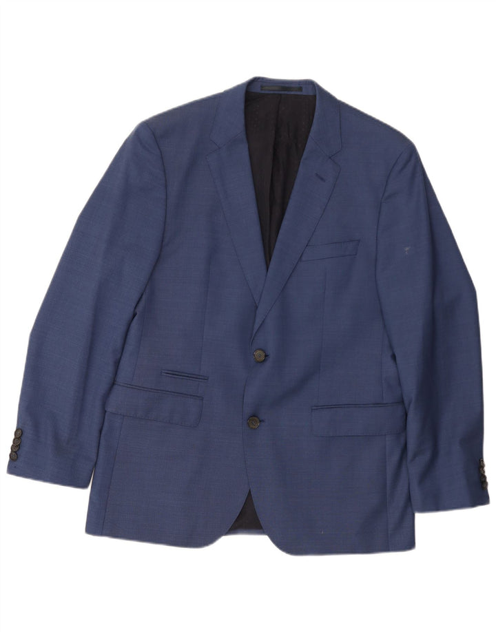 HUGO BOSS Ανδρικό μπουφάν σακάκι με 2 κουμπιά EU 50 Large Blue Wool