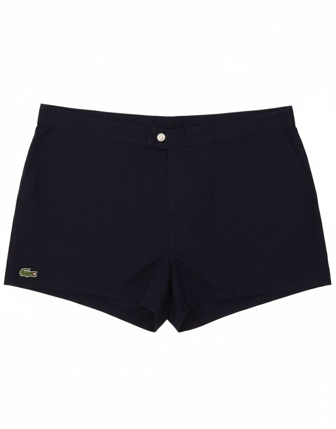 LACOSTE Womens Chino Shorts W34 Large Navy Blue