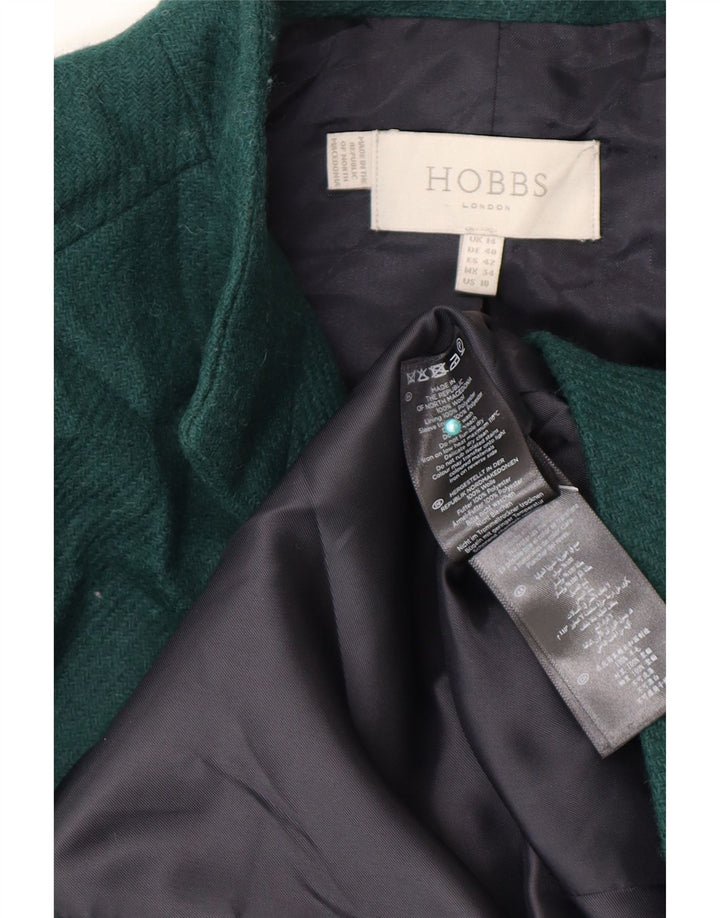 Hobbs Γυναικείο σακάκι με 5 κουμπιά UK 14 Large Green Wool