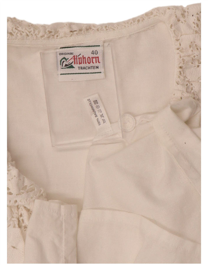 ALPHORN Γυναικείο Πουκάμισο Μπλούζα IT 40 Μεσαίο Λευκό