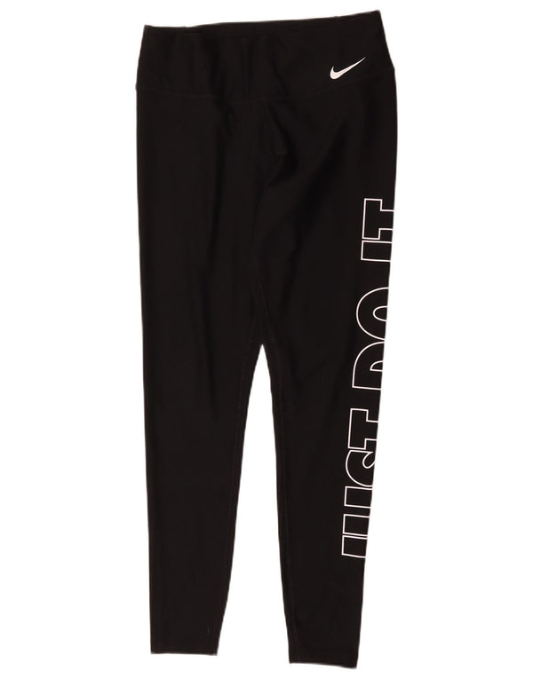 Γυναικεία κολάν Nike Dri Fit Graphic UK 14 Medium Black Polyester