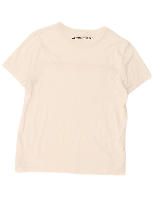 Ανδρικό T-Shirt Tommy Hilfiger Top μεγάλο λευκό βαμβακερό