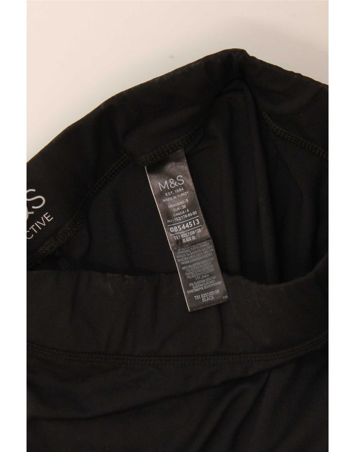Marks & Spencer Γυναικεία κολάν Capri ψηλόμεση UK 8 Small Black Polyester