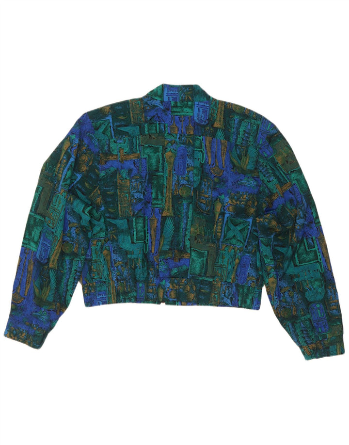 Vintage Γυναικείο Oversized Μπουφάν Bolero IT 40 Μικρό Πολύχρωμο Γεωμετρικό