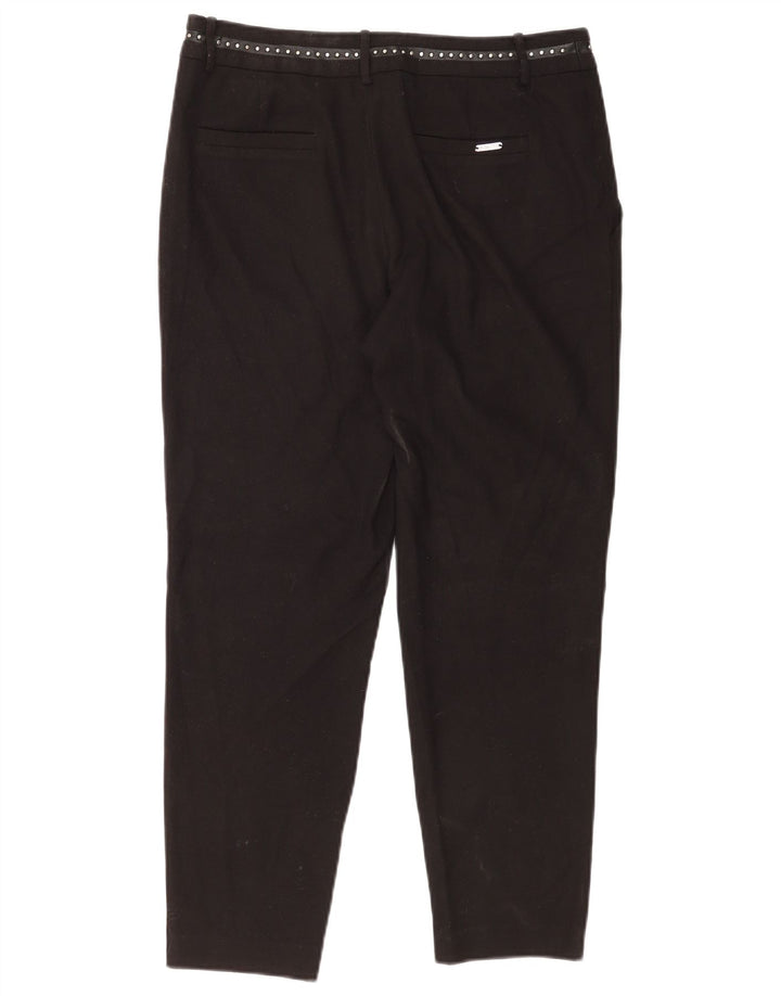 Guess Γυναικείο Slim Chino Παντελόνι UK 16 Large Μαύρο