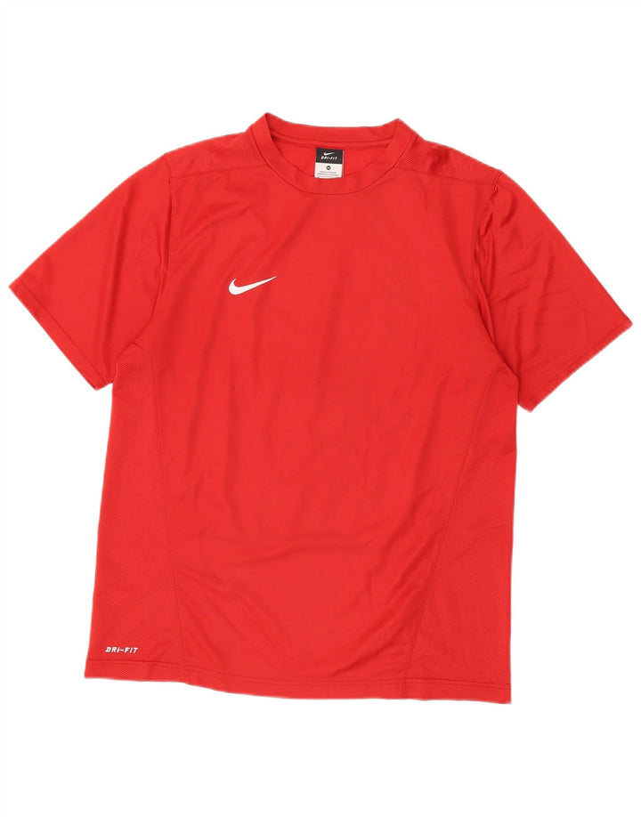 Ανδρικό T-shirt Nike Dri Fit Top UK 39/41 Μεσαίο κόκκινο πολυεστέρας