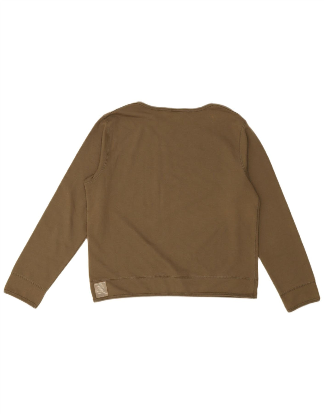 Esprit Γυναικείο Crop Graphic Top Μακρύ μανίκι UK 14 Μεσαίο πράσινο βαμβακερό