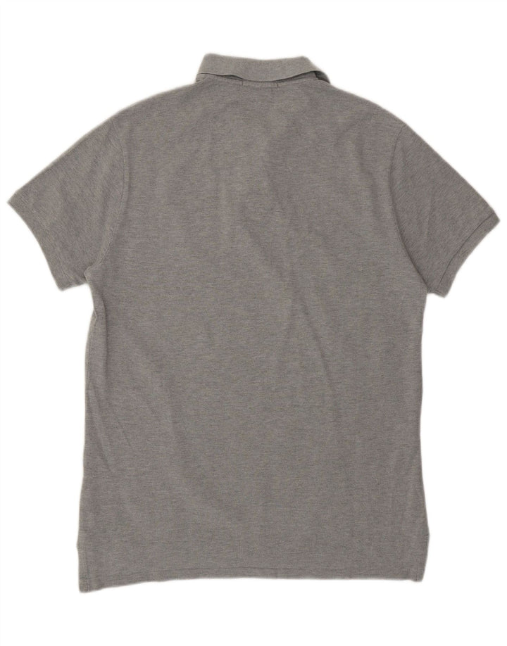 Polo Ralph Lauren Ανδρικό μπλουζάκι πόλο με λεπτή εφαρμογή, βαμβακερό μεσαίο γκρι