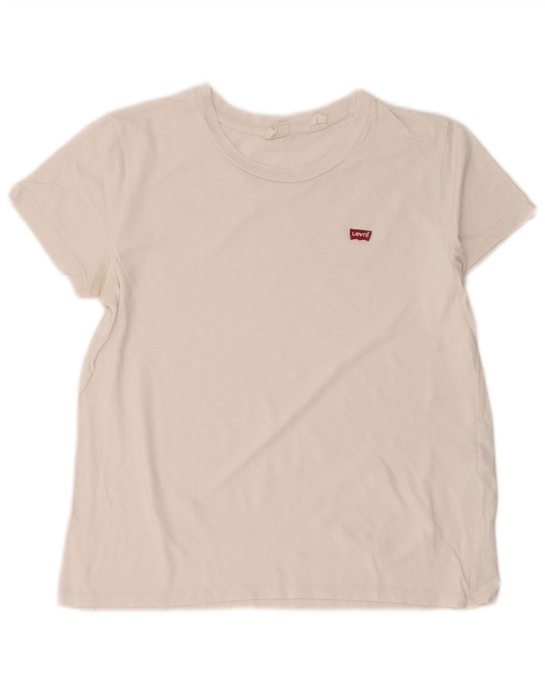 Γυναικείο T-Shirt Levi's Top UK 12 μεσαίο λευκό βαμβακερό