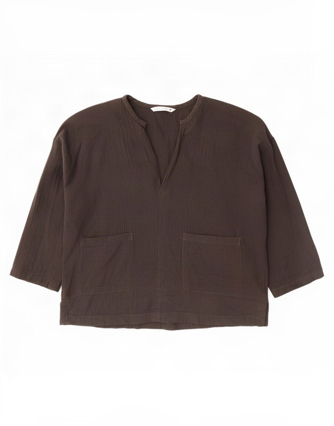 Zara Γυναικεία 3/4 Μπλούζα Oversized Μπλούζα UK 12 Medium Black