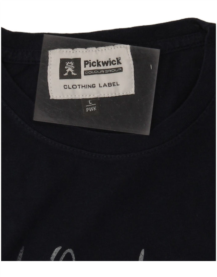 Ανδρικό γραφικό T-shirt Pickwick Top Large Navy Blue