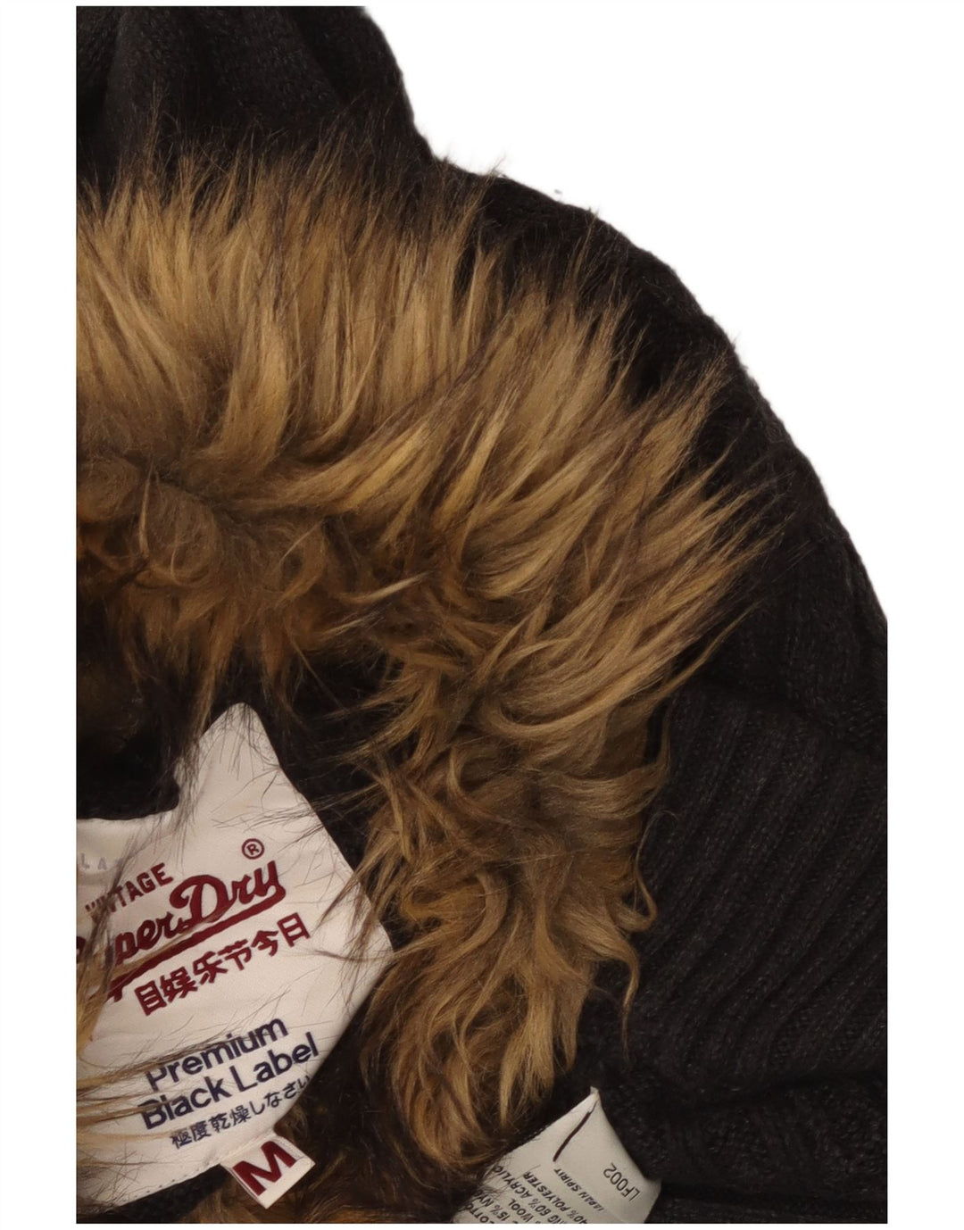 SUPERDRY Γυναικείο πουλόβερ με παραγάδι με λαιμό χελώνα UK 12 μεσαίο γκρι