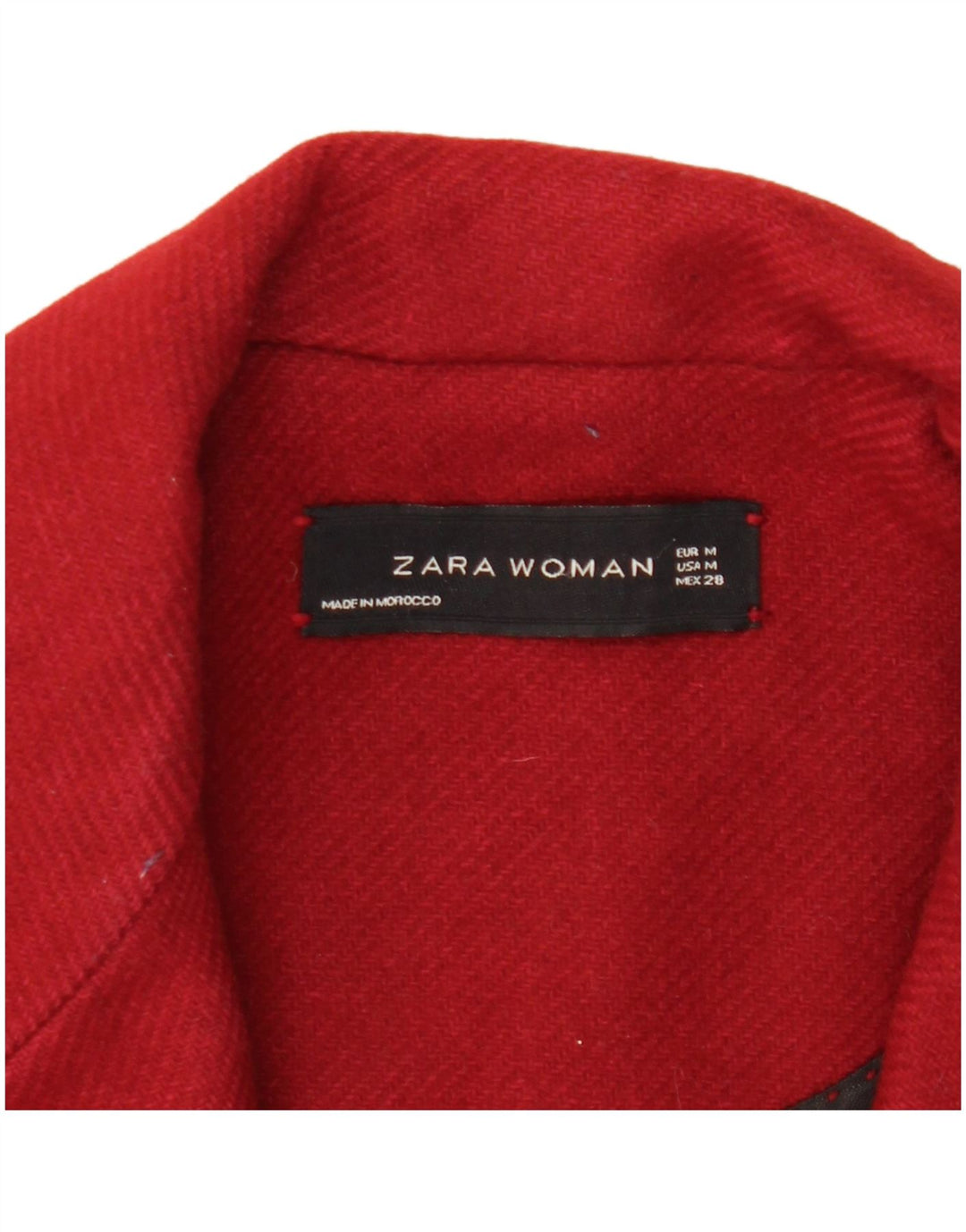 Zara Γυναικείο Πανωφόρι UK 12 Medium Red