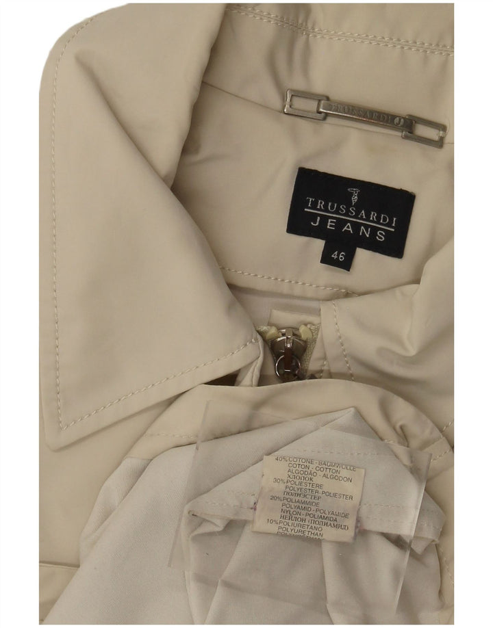 Trussardi Jeans Γυναικείο Bomber Jacket IT 46 Large Beige Βαμβακερό