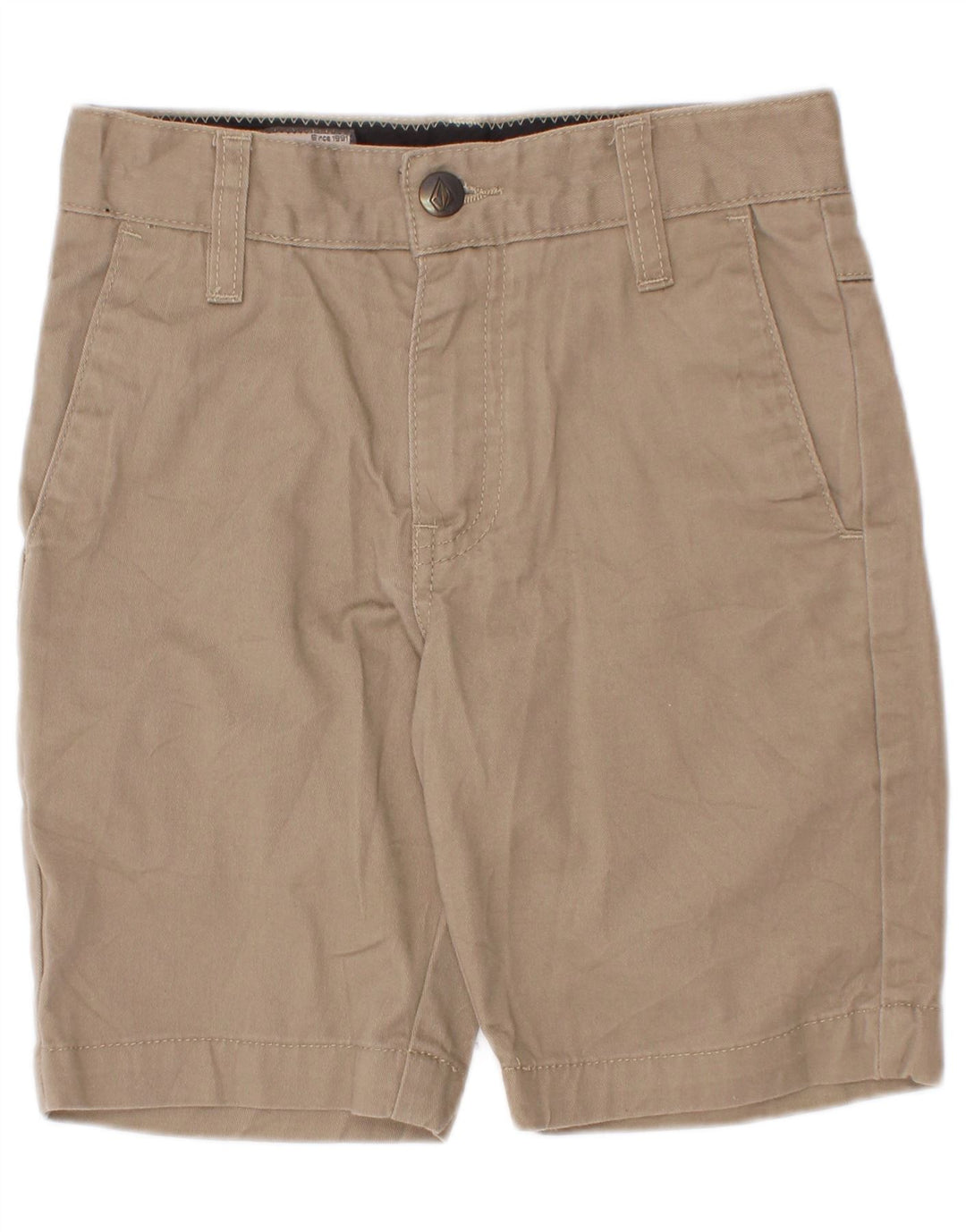 Volcom Boys Chino Σορτς 7-8 ετών W22 Μπεζ βαμβακερό