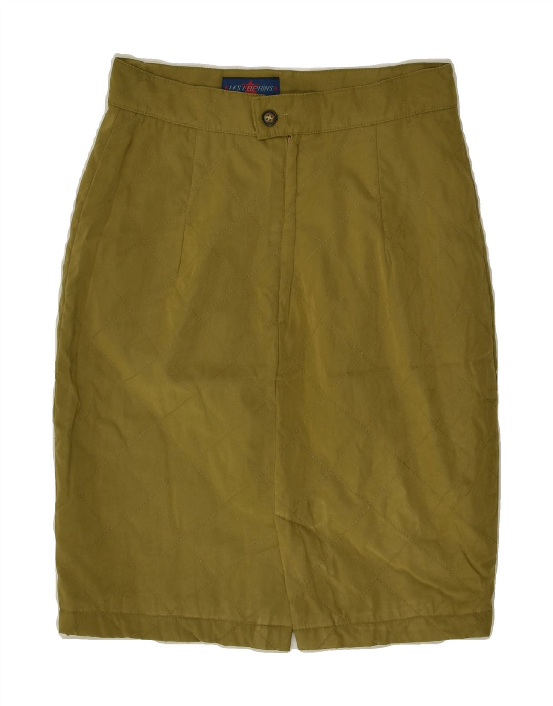 LES COPAINS Womens Pencil Skirt IT 42 Medium W28  Khaki | Vintage Les Copains | Thrift | Second-Hand Les Copains | Used Clothing | Messina Hembry 