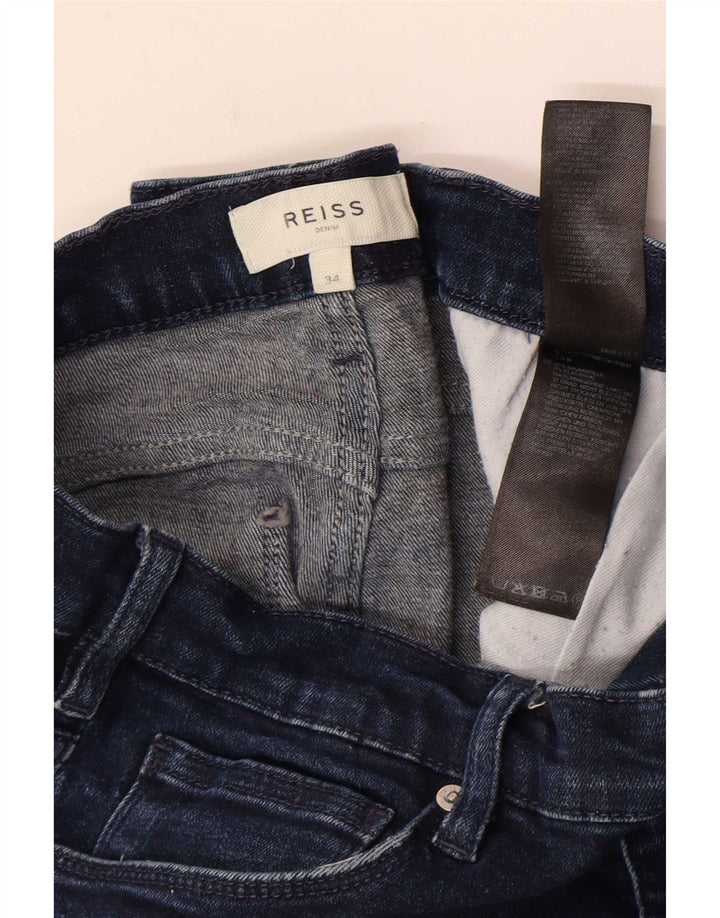 Ανδρικό τζιν Reiss Slim W34 L30 Navy Blue Cotton