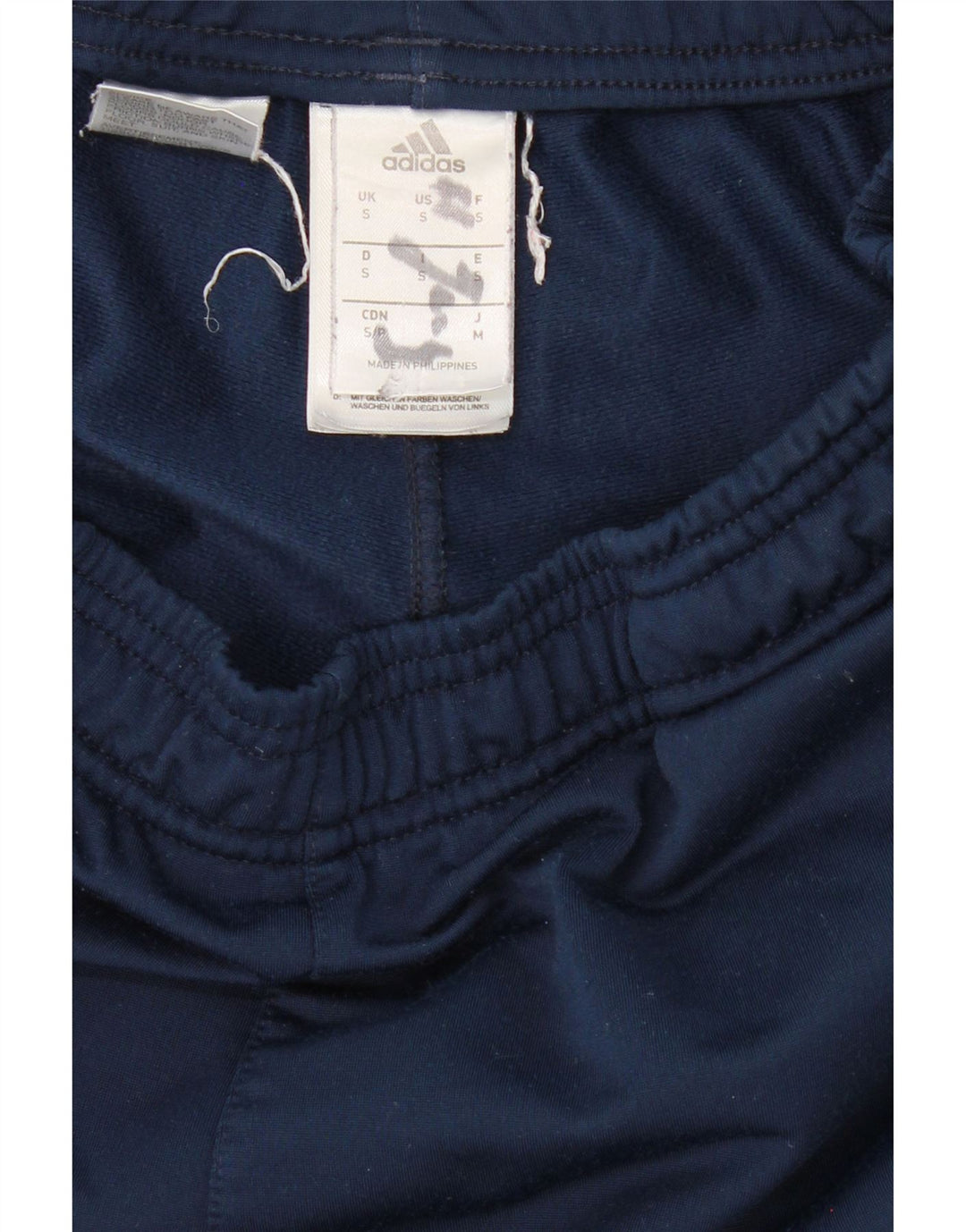 ADIDAS Mens Tracksuit Trousers Small  Navy Blue Polyester Vintage Adidas and Second-Hand Adidas from Messina Hembry 