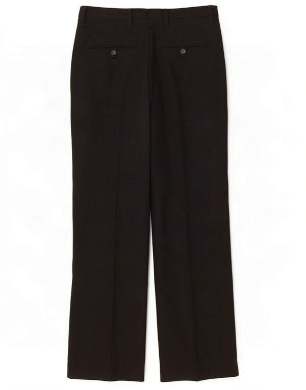Zara Mens Straight Chino Trousers EU 38 Small W30 L33 Black Polyester