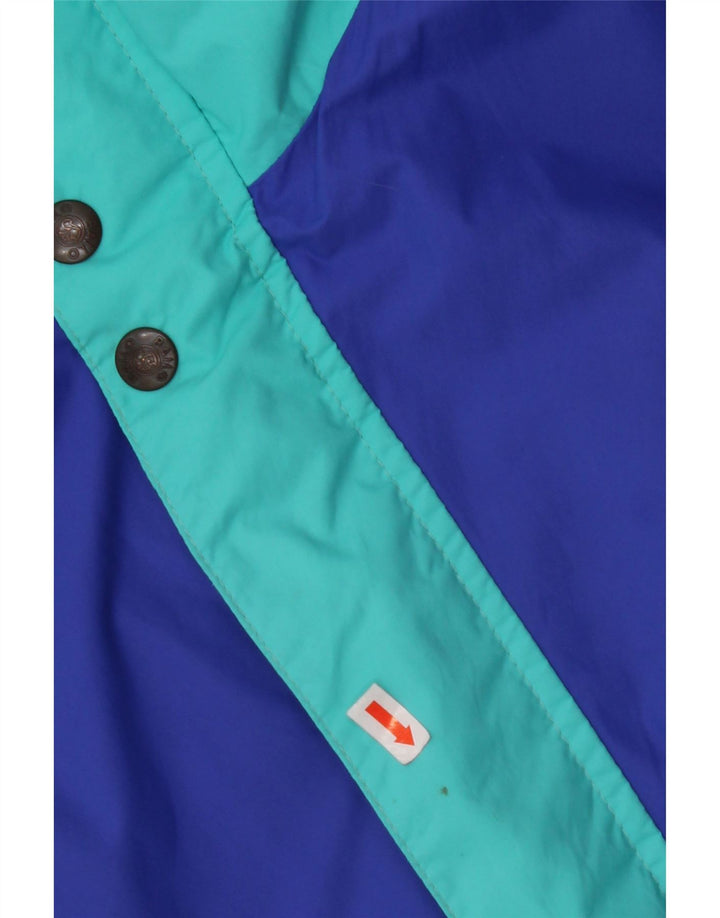 BAILO Ανδρικό μπουφάν βροχής IT 46 Small Blue Colorblock Πολυεστέρας
